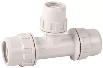 Тройник ЗУБР &quot;ШиреФит&quot; редукционный &quot;штуцер с гайкой - внутренняя резьба - штуцер с гайкой&quot;, 26мм-16мм-26мм 51506-26-16-26 купить в Ханты-Мансийске