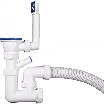 Сифон ЗУБР &quot;МАСТЕР&quot; колбовый для моек и раковин, выпуск - нержавеющая чашка, перелив, отвод для стиральной машины 51869 купить в Ханты-Мансийске