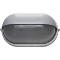 Светильник уличный СВЕТОЗАР влагозащищенный с верхним декоративным кожухом, овал, цвет белый, 100Вт SV-57223-W