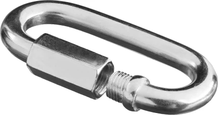 Карабин ЗУБР &quot;МАСТЕР&quot; винтовой с муфтой, оцинкованный, 3мм, 50 шт 4-304535-03 купить в Ханты-Мансийске