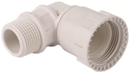 Переходник угловой 90° ЗУБР &quot;ШиреФит&quot; &quot;накидная гайка - наружная резьба&quot;, 26мм - 3/4&quot; 51485-26-3/4 купить в Ханты-Мансийске