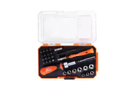 Набор отверток-держателей с битами и торцевыми головками Кратон Complect SSK-03, 41 пр. в кейсе 2 09 05 003 купить в Ханты-Мансийске