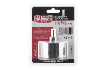 Коронка алмазная HAMMER Ф68мм HEX (DHS 68.0*65/5) купить в Ханты-Мансийске