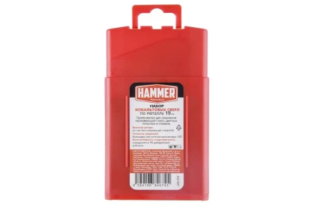 Набор сверл HAMMER No7 19шт. 1,0-10мм купить в Ханты-Мансийске