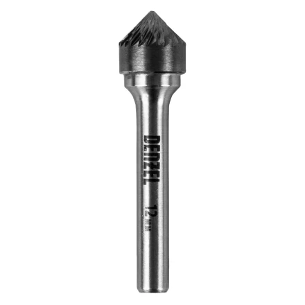 Борфреза по металлу твердосплавная, зенкер 90 град., тип-K, 12 мм// Denzel 72058 купить в Ханты-Мансийске