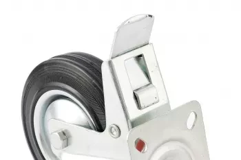 Колесо поворотное с тормозом d-125мм крепление платформенное СИБРТЕХ 68722 купить в Ханты-Мансийске