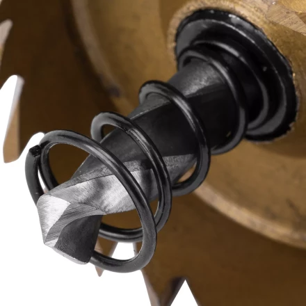 Коронка по металлу HSS, 38 мм, нитридтитановое покрытие Denzel 724111 купить в Ханты-Мансийске