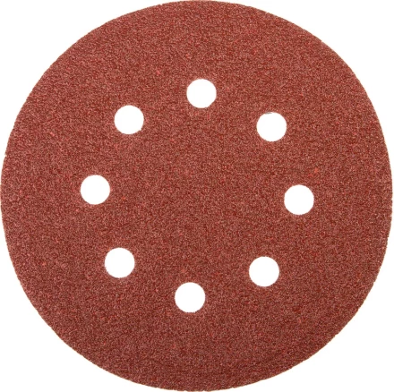 Круг шлифовальный универсальный STAYER &quot;MASTER&quot; из абразивной бумаги на велкро основе, 8 отверстий, Р40, 115мм, 5шт 35450-115-040 купить в Ханты-Мансийске