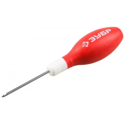 Шило ЗУБР "МАСТЕР" сапожное, эргономичная обрезиненная рукоятка, длина 60мм, d 3мм 09570-3 купить в Ханты-Мансийске