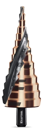 Ступенчатые сверла, сталь c кобальтом, спиральная проточка, 3Т хвостовик 29691-4-39-14 купить в Ханты-Мансийске