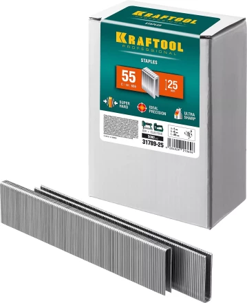 Скобы тип 18GA (55 / 90 / C) 5000 шт 31789-25 купить в Ханты-Мансийске