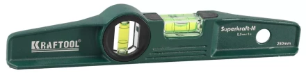 Уровень KRAFTOOL "SUPERKRAFT-M" литой, 2 ампулы, 0,5 мм/м, 250 мм 34717-025 купить в Ханты-Мансийске