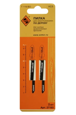 Пилка для электролобзика T119 BO 2 шт. Энкор 27103 купить в Ханты-Мансийске