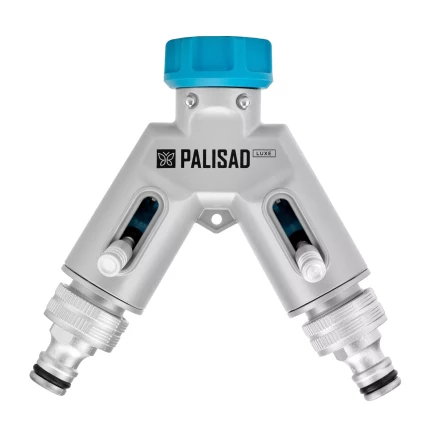 Разветвитель двухканальный Palisad 65832, с внутренней резьбой 3/4&quot;,алюминий, LUXE купить в Ханты-Мансийске