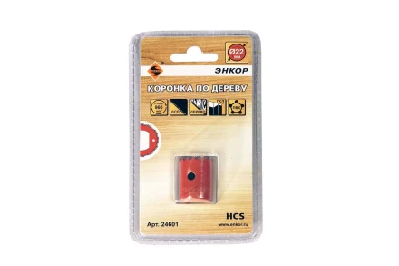 Коронка по дереву 22 мм Энкор 24601 купить в Ханты-Мансийске