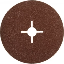 Круг шлифовальный ЗУБР "ПРОФИ" фибровый, для УШМ, P60, 180х22мм, 5 листов 35585-180-060