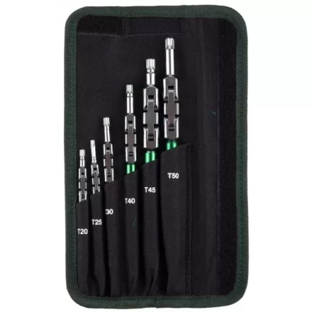 Набор ключей имбусовых KRAFTOOL &quot;INDUSTRIE&quot;, Cr-Mo сталь(S2), шарнирная конструкция, TORX, 6шт, в чехле 27453-H6 купить в Ханты-Мансийске