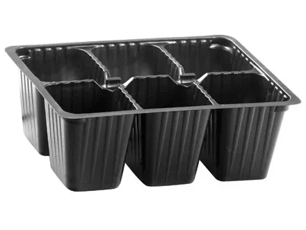 Кассета для рассады 18х13,5см высота 6см 6 ячеек полистирол  Россия 64308 купить в Ханты-Мансийске
