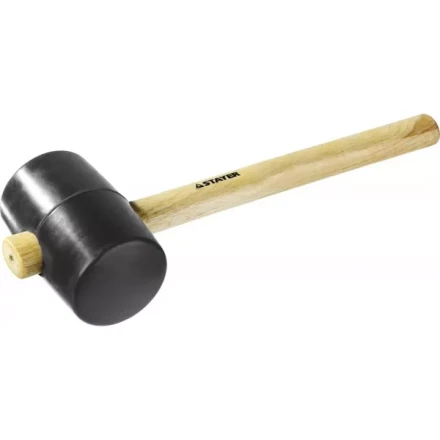 Киянка STAYER резиновая черная с деревянной ручкой, 900г 20505-90 купить в Ханты-Мансийске