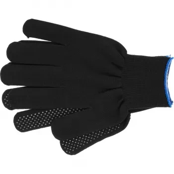 Перчатки нейлон ПВХ точка 13 класс чёрные XL 67848 купить в Ханты-Мансийске