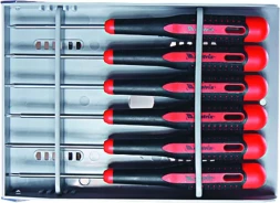 Набор отверток для точных работ Fusion 2-компонентная рукоятка 6 шт в пластиковом пенале Matrix 13361