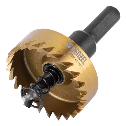 Коронка по металлу HSS, 41 мм, нитридтитановое покрытие Denzel 724113 купить в Ханты-Мансийске