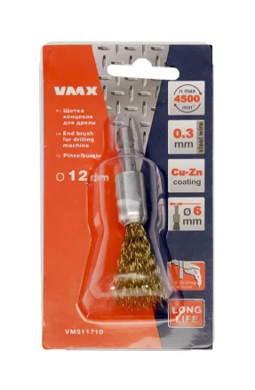 Щетка для дрели ф12 мм концевая VMX 511710 купить в Ханты-Мансийске