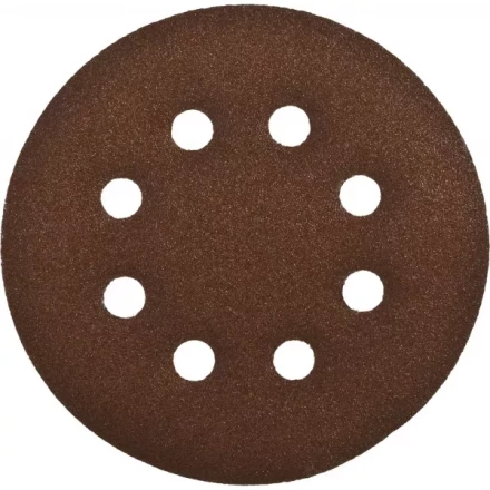 Круг шлифовальный ЗУБР "СТАНДАРТ" из абразивной бумаги на велкро основе, 8 отв., Р120, 125мм, 5шт 35350-125-120 купить в Ханты-Мансийске