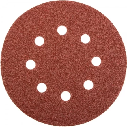 Круг шлифовальный универсальный STAYER &quot;MASTER&quot; из абразивной бумаги на велкро основе, 8 отверстий, Р60, 115мм, 5шт 35450-115-060 купить в Ханты-Мансийске