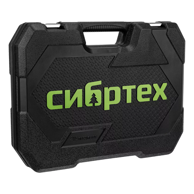 Набор инструментов Сибртех 14170, 1/2", 3/8", 1/4", пластиковый кейс 215 предм. купить в Ханты-Мансийске