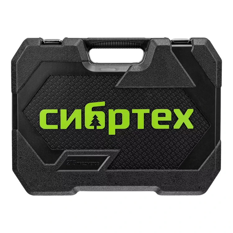 Набор инструментов Сибртех 14170, 1/2", 3/8", 1/4", пластиковый кейс 215 предм. купить в Ханты-Мансийске