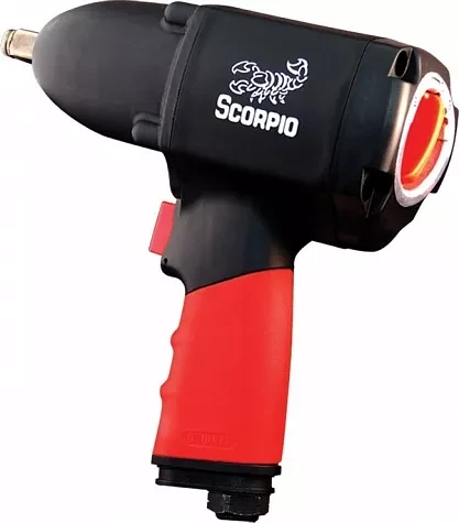 Пневмогайковерт SCORPIO YU-1281P 1/2” 124 кг/м, 2,06 кг New Pin Clutch купить в Ханты-Мансийске