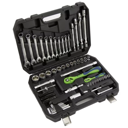 Набор инструментов 89 предметов, CrV 1/2&quot;, 1/4&quot; Сибртех 13529 купить в Ханты-Мансийске