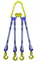 Строп текстильный четырехветвевой 4СТ 2.5 т L=3 м  SF6 30 мм Звено РТ-3 купить в Ханты-Мансийске