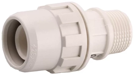 Муфта ЗУБР &quot;ШиреФит&quot; соединительная, &quot;штуцер с гайкой - внешняя резьба&quot;, 32мм-1&quot; 51461-32-1 купить в Ханты-Мансийске