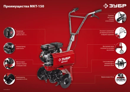 Культиватор бензиновый МКТ-150 серия МАСТЕР купить в Ханты-Мансийске