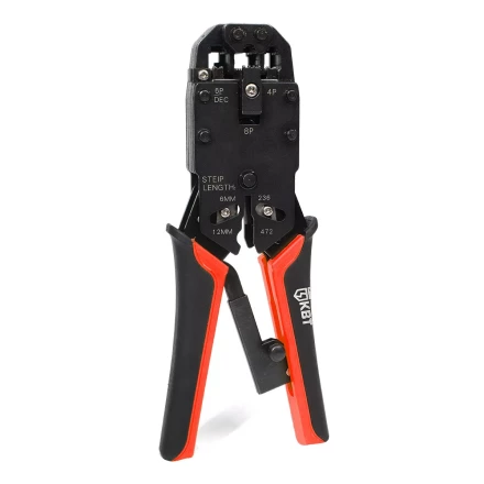 Кримпер многофункциональный КВТ JT-03 с 3 встроенными модулями для обжима RJ-45, RJ-12, RJ-11 (79759) купить в Ханты-Мансийске