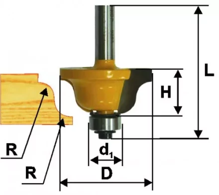 Фреза кром калевочная ф286х13мм R4мм хв 8мм 9262 купить в Ханты-Мансийске