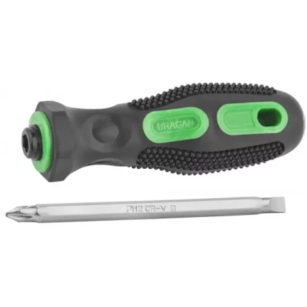 Набор URAGAN: Отвертки с двухкомпонентной рукояткой, PH 2/SL6мм - 110мм, 2 предм 25187-H2 купить в Ханты-Мансийске