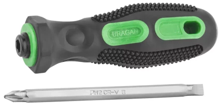 Набор URAGAN: Отвертки с двухкомпонентной рукояткой, PH 2/SL6мм - 110мм, 2 предм 25187-H2 купить в Ханты-Мансийске