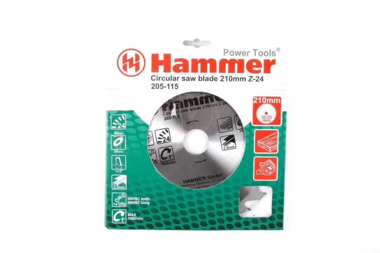 Диск пильный твердосплавный HAMMER Ф210х30мм 24зуб. купить в Ханты-Мансийске
