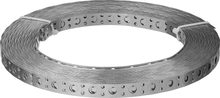 ЗУБР ПВЛ, 20 x 0.5 мм, 25 м, цинк, перфорированная вентиляционная лента прямая (310247-20-05) купить в Ханты-Мансийске