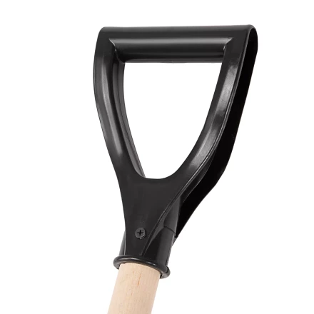 Лопата для уборки снега пластиковая, 405 х 420 х 1415 мм, деревянный черенок, Sparta 61640 купить в Ханты-Мансийске