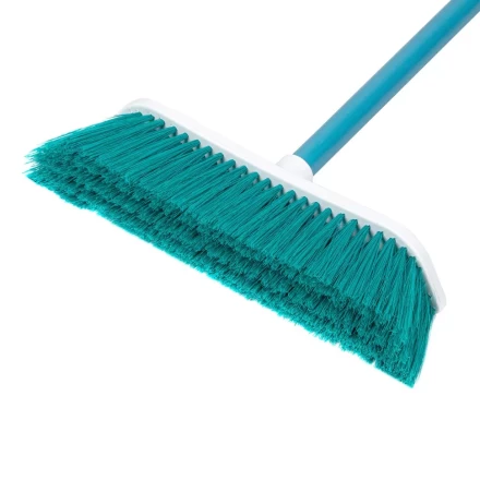 Щетка пластмассовая для подметания пола, 27 см, c черенком, 120 см, бирюзовая щетина, Home Palisad 935445 купить в Ханты-Мансийске