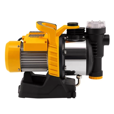 Садовый поверхностный насос Denzel 97305 GP1100SS, 1100 Вт, 4000 л/ч, подъем 45 м, пластик купить в Ханты-Мансийске