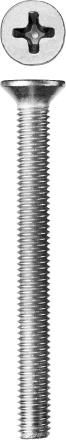 Винт ЗУБР &quot;МАСТЕР&quot; DIN 965, класс прочности 4.8, оцинкованный, M5x55мм, 5кг 303110-05-055 купить в Ханты-Мансийске