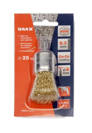 Щетка для дрели ф25 мм концевая VMX 511711 купить в Ханты-Мансийске