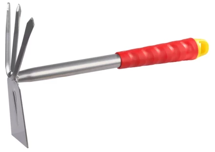 Мотыжка GRINDA, прямое лезвие, 3 зубца, из углеродистой стали с коннекторной системой, 305 мм 8-421435_z01 купить в Ханты-Мансийске