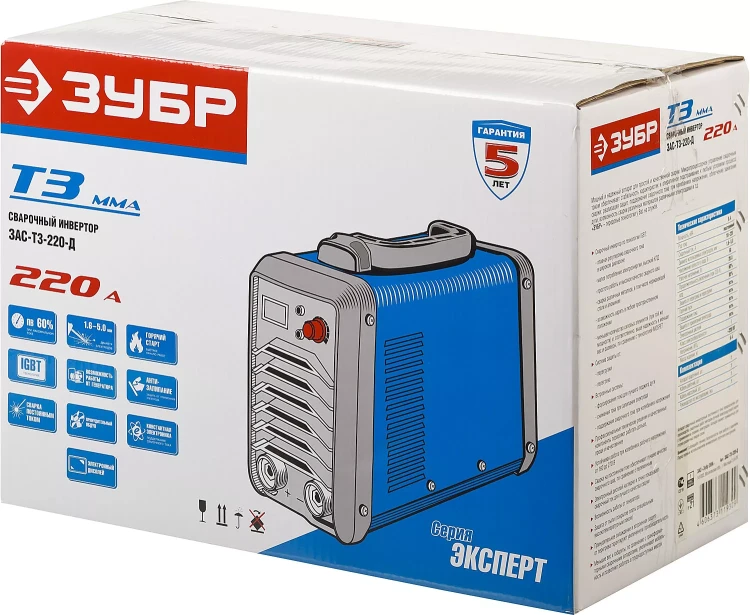 Сварочный инвертор с дисплеем ММА ЗАС-Т3-220-Д серия ПРОФЕССИОНАЛ купить в Ханты-Мансийске