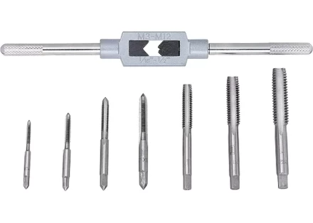 Набор метчиков М3-М12 8 предметов СИБРТЕХ 77308 купить в Ханты-Мансийске